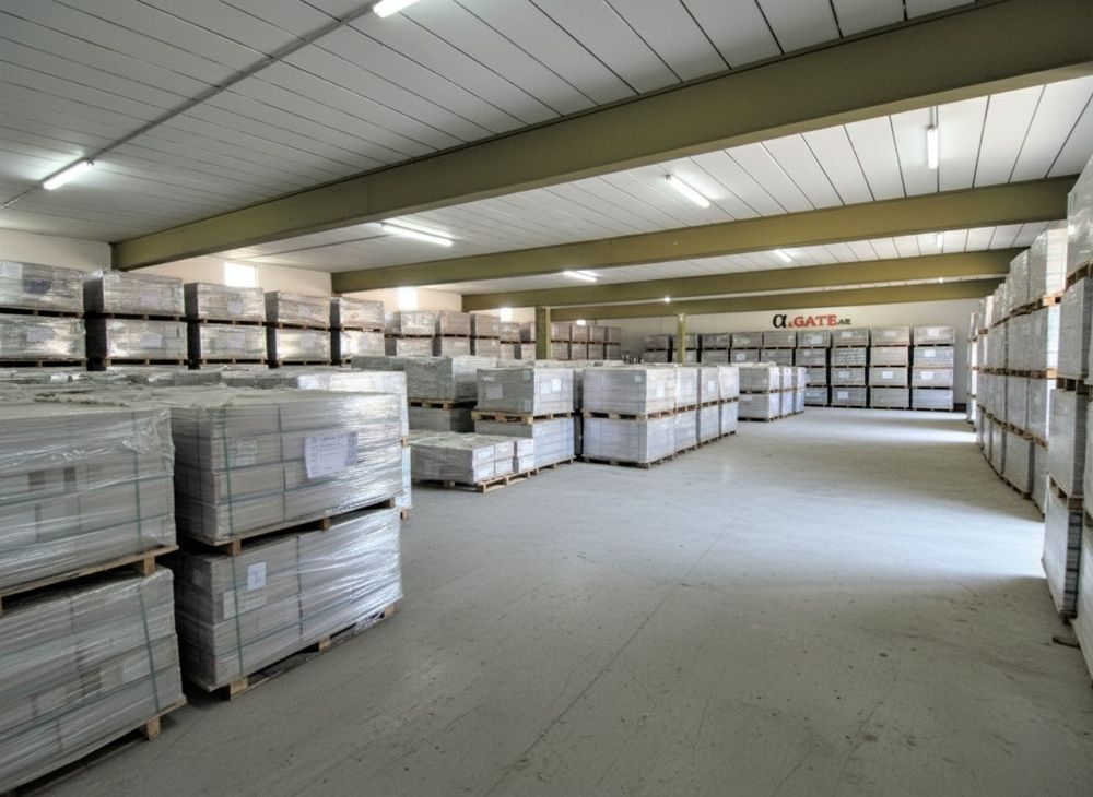 Depósito Alfa Gate con stock de porcelanatos y revestimientos
